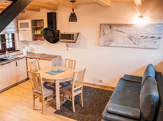 Apartament nr 5 - salon z aneksem kuchennym